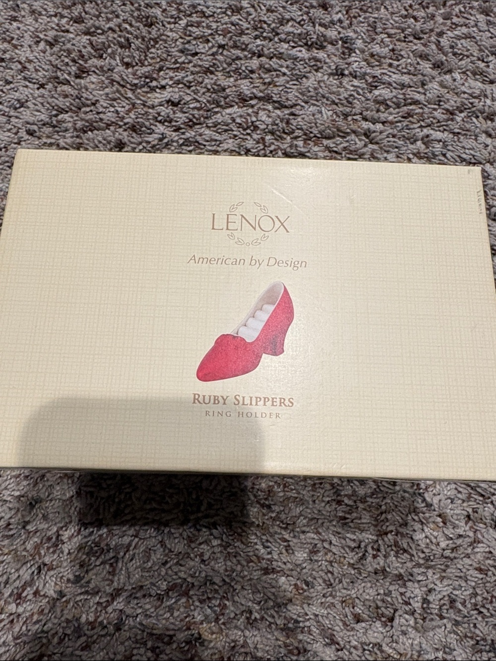 Lenox Ruby Slippers Ring Holder - Red